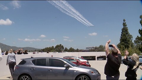 San Diego health care workers treated to Air Force Thunderbirds show