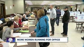 More women running for political office