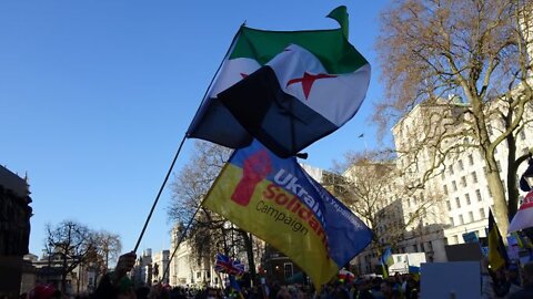 Joint Ukraine-Syria protest - London 19th March 2022