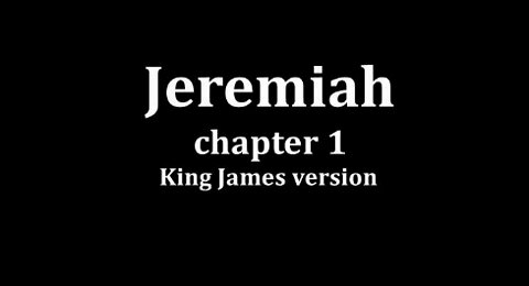 Jeremiah 1 King James version