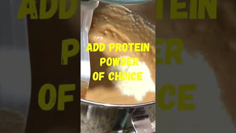 Making High Protein Low(er) Calorie Peanut Butter #shorts