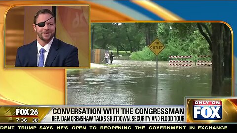 Rep. Dan Crenshaw Discusses Harris County Flood Control District Tour with Fox26