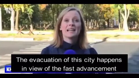 French journalist cut off when she mentions that Russia is evacuating citizens