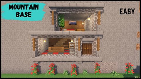 How to Build Mountain House in Minecraft || Minecraft House Tutorial
