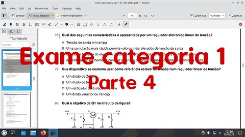 Preparação para o exame de rádio-amador de categoria 1 - Parte 4