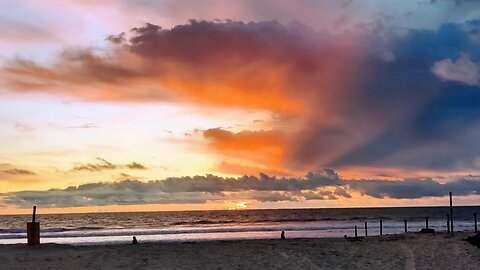 UNREAL sunset while camping at Silver Strand Beach in Coronado, CA | Van & Life Season 2 Preview