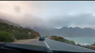 WATCH: Cape driver crashes his car after reckless, negligent driving on wet roads (gs2)