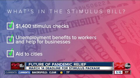 The future of pandemic relief, March 14 deadline for stimulus passage