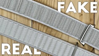 Comparing Real to Fake Apple Watch Ultra Trail Loop Bands
