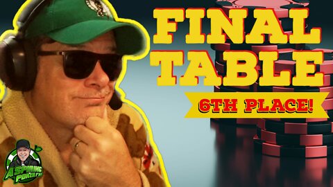 6TH PLACE FINISH $120 GTD POKER TOURNAMENT: Poker Vlogger final table highlights and poker strategy