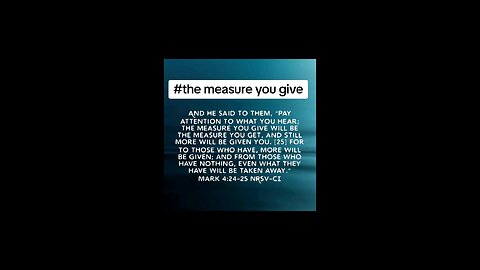 the measure you give #biblebuild #bibleverse #biblia #bibleverseoftheday♥️💚💙💜🧡💛