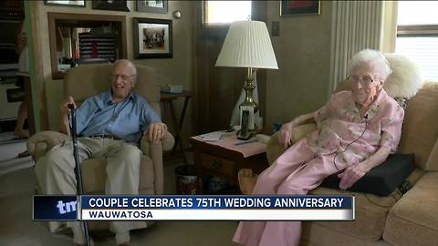 Wauwatosa couple celebrates 75th wedding anniversary