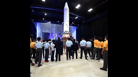 NASA Leaders Surprise Students With First Look at Artemis Rocket and Orion Spacecraft