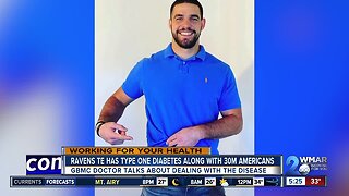 Ravens player, along with 30 million Americans are impacted by Type 1 diabetes