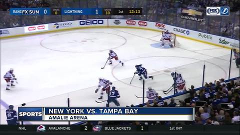 Anthony Cirelli, Tampa Bay Lightning chase Henrik Lundqvist to beat New York Rangers 5-3