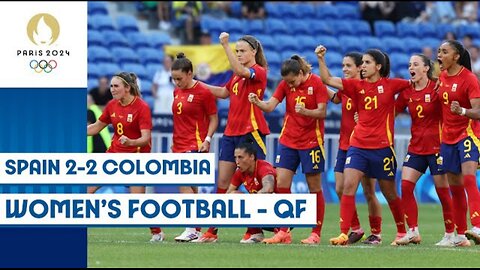 Spain beat Colombia advance to the semi-final highlights on penalties to | Paris 2024