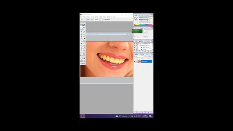photoshop 7 tutorial yellow teeth whitening kaise kare