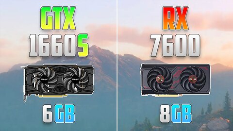RX 7600 vs GTX 1660 Super - 1080p