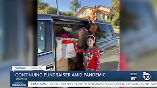 Young girl continues fundraiser amid pandemic