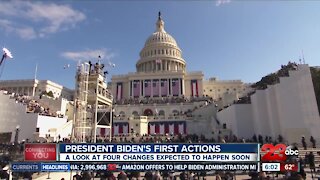 President Biden's first actions