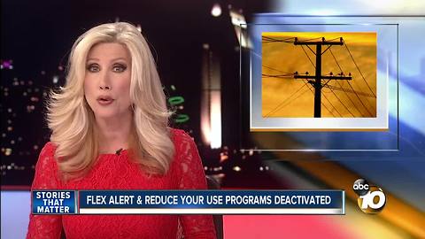 Flex Alert and Reduce Your Use programs deactivated