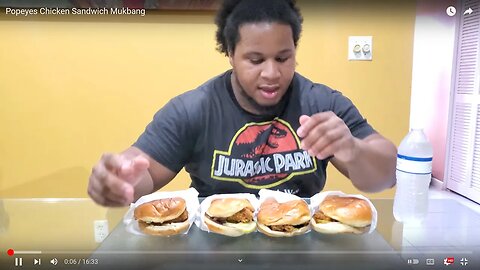 Popeyes Chicken Sandwich Mukbang