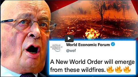 WEF Caught Paying Arsonists To 'Burn Down the World' as Part of Sick Depopulation Plan