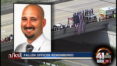 Fallen Officer Gary Michael escorted to Clinton