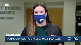 Jenks City Council passes mask mandate