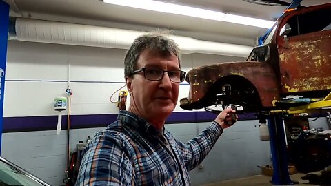 1949 Ford F1 pick up in the shop for some work. (part one)