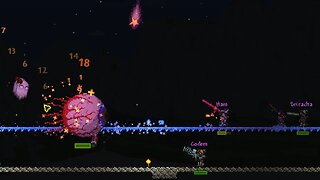 Felling the Eye and King - Terraria