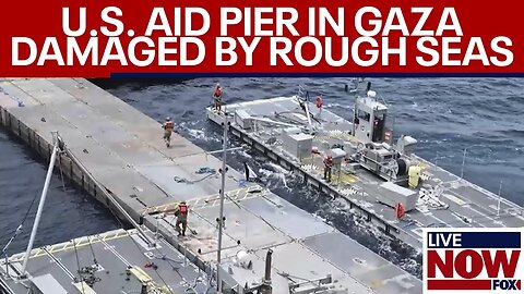 Israel-Hamas war: US-built Gaza aid pier damaged, operations suspended | LiveNOW from FOX