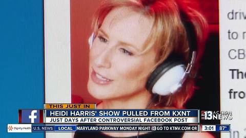 Heidi Harris show pulled from CBS Radio
