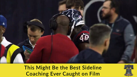 This Might Be the Best Sideline Coaching Ever Caught on Film