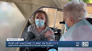 Pop-up COVID-19 vaccination clinic opens in Sun City