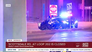 Deadly crash shuts down Scottsdale Road