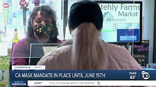 CA mask mandate staying in place until June 15th