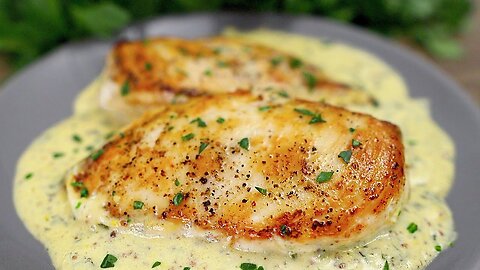 CHICKEN BREASTS in Creamy Mustard Sauce - Easiest and Most Delicious Recipe!