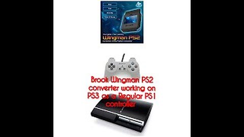 Brook Wingman PS2 Converter working on PS3 as regular PS1 controller
