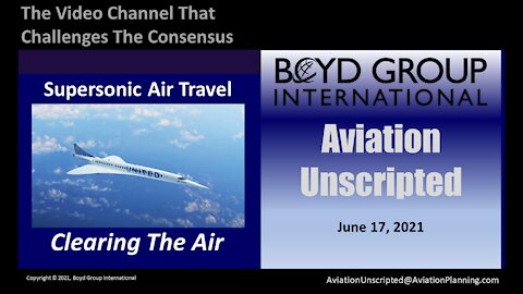 Supersonic Travel - Clearing the Air