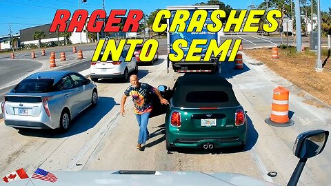 BEST OF SEMI-TRUCKS ROAD RAGE | Road Rage, Brake Checks, Karens
