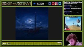 Painting a full moon eerie ocean scene and a ghost ship