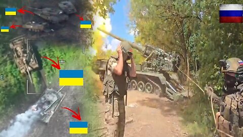 Again!! Russian Artillery Destroys Ukrainian Tank Convoy and Nato Howitzer