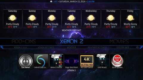 First look at the New Xenon 2 Omega Kodi Build from Diggz