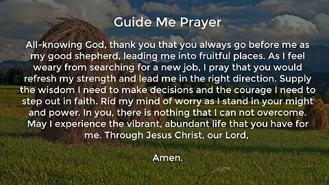 Guide Me Prayer