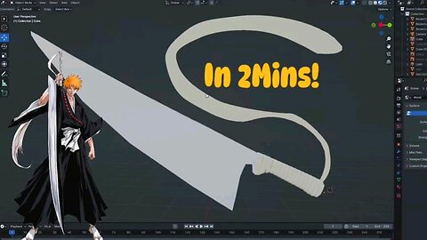 How to make Anime Sword in BLENDER (2024)