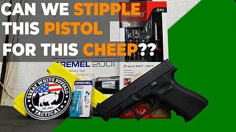 DON'T PAY TO HAVE YOUR PISTOL STIPPLED!! Watch This To See How Cheap And Easy You Can Do It!