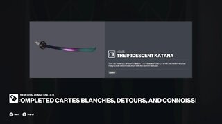 Detours Arcade speed Guide to Unlock Iridescent Katana
