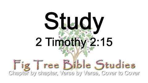 Study (2 Timothy 2:15)
