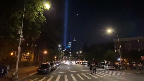 September 11th Lights seen from Greenwich Village